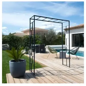Comparateur de prix : Louis Moulin Pergola tube CAR25 Linéale anthracite - 155x50x198 cm - Acier époxy TU