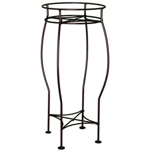 Comparateur de prix : Louis Moulin Sellette ronde fer vieilli H. 60 pour pot 26 cm - Acier époxy TU