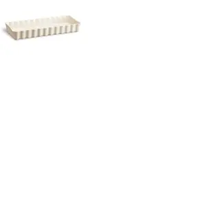 Tourtière longue rectangle Argile beige - - Beige - Céramique pas cher