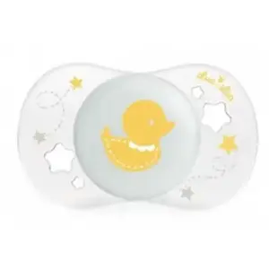 Comparateur de prix : Luc Et Léa Sucette Silicone Canard Jaune 0-2m