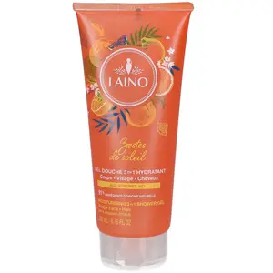 Comparateur de prix : Laino Gel Douche 3 en 1 Hydratant aux Agrumes Bio | 200 ml
