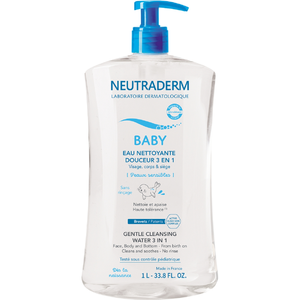 Comparateur de prix : Neutraderm Baby Eau Nettoyante Douceur 3 en 1 1L