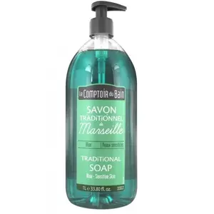 Le Comptoir du Bain Savon Traditionnel de Marseille Aloe 1 Litre pas cher