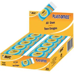 BIC gomme plastique Plast-Office, présentoir de comptoir pas cher