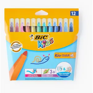BIC P/12 FEUT KID COULEUR BABY ASS pas cher