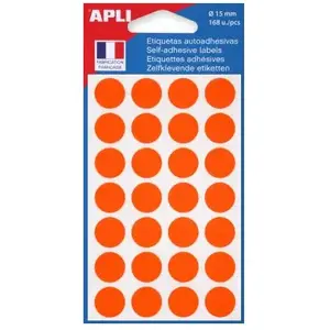 Comparateur de prix : Apli Étiquettes Gommettes - AGIPA - Rondes 15 mm - Couleur Orange - Adhésif Permanent - Mixte
