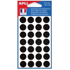 Comparateur de prix : Agipa - Disques Adhesif 15 Mm Noir - Sac De 168