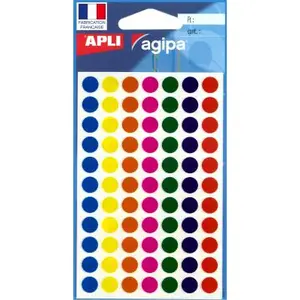 Comparateur de prix : APLI AGIPA Gommettes transparentes - Rond Ø 8 mm x 385