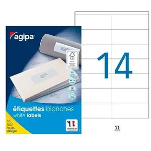 Comparateur de prix : Etiquettes-adresses blanches Agipa