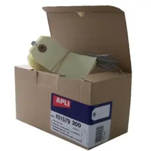 Comparateur de prix : Apli Boîte de 300 étiquettes américaines avec fil de fer 100 x 51 mm