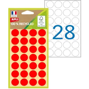 Comparateur de prix : APLI 101784 - Pastilles de couleur 100% recyclées - 168 pastilles - Di...