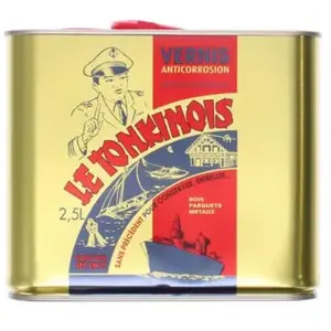 Comparateur de prix : Vernis extérieur anti-corrosion imperméable Le Tonkinois incolore 2,5L