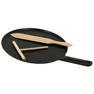 Comparateur de prix : Staub 1213023 Poêle à Crêpes Noir Manche Fonte 30 cm