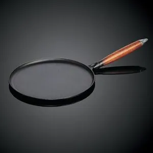 Staub 1212823 Poêle à Crêpes Noir Manche Bois 2 pas cher