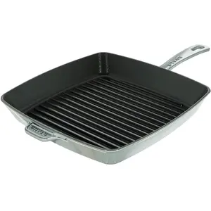 ZWILLING STAUB Poêle à Griller carrée Gris Graphite 30 cm pas cher