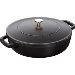 Comparateur de prix : STAUB Sauteuse Chistera 24 Cm Noir