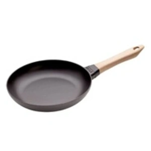 Comparateur de prix : Poêle en fonte noir mat avec manche en bois Ø24 cm Staub