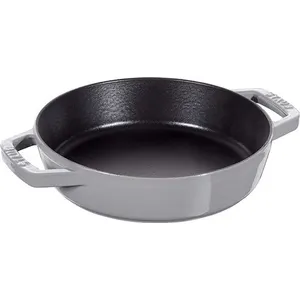 Comparateur de prix : STAUB Poêle en Fonte à Double Poignée, Ronde, Ø 20 cm, Gris Graphite