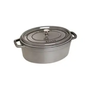 Comparateur de prix : STAUB 405093690 - Cocotte ovale - Ø 37 cm - Gris graphite