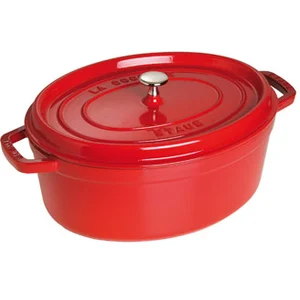 ZWILLING STAUB 405098760 - Cocotte ovale - Ø 37 cm - Cerise pas cher