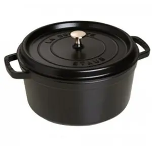 Comparateur de prix : Staub Cocotte Fonte Emaillée Ronde Noir 12cm - 0,40L