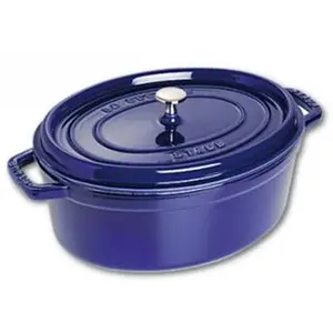 Comparateur de prix : Staub Cocotte Fonte Emaillée Ovale Bleu Intense 29cm  