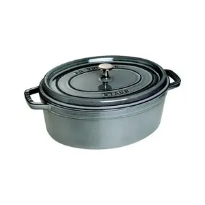 Comparateur de prix : STAUB 405093170 - Cocotte ovale - Ø 29 cm - Gris graphite