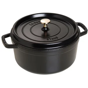 Comparateur de prix : STAUB 405093100 - Cocotte ronde - Ø 26 cm - Noir mat