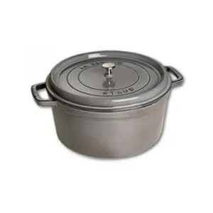 Comparateur de prix : STAUB 405093120 - Cocotte ronde - Ø 26 cm - Gris graphite