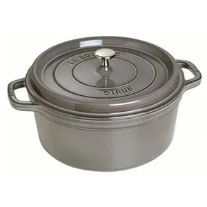 Comparateur de prix : STAUB 405002460 - Cocotte ronde - Ø 24 cm - Gris graphite
