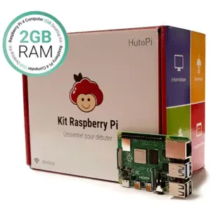 Hutopi Kit de démarrage Raspberry Pi 4 - 2 Go