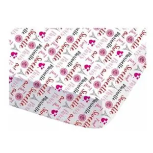 CTI Drap housse imprimé univers MARINETTE, 90x190, ENFANT, 100 % coton pas cher