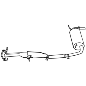 WALKER Silencieux arrière pour MAZDA: MX5 (Ref: 18847) pas cher