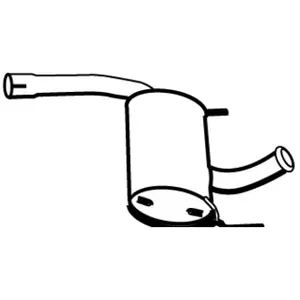 WALKER Silencieux central pour RENAULT: Laguna (Ref: 19587) pas cher