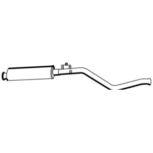 Silencieux central, universel, centre WALKER, par ex. pour Peugeot pas cher