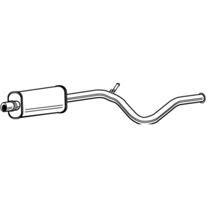 WALKER Silencieux central pour PEUGEOT: 307 & CITROËN: C4 (Ref: 71215) pas cher