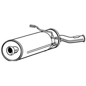 WALKER Silencieux arrière pour CITROËN: Xsara Picasso (Ref: 72178) pas cher