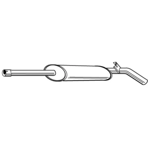 WALKER Silencieux central pour RENAULT: Modus, Clio (Ref: 23041) pas cher
