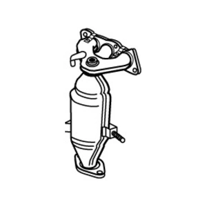 Catalyseur, avant WALKER, par ex. pour Toyota, Citroën, Peugeot