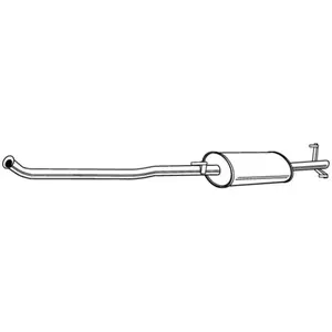 WALKER Silencieux central pour MERCEDES-BENZ: Sprinter (Ref: 21957) pas cher
