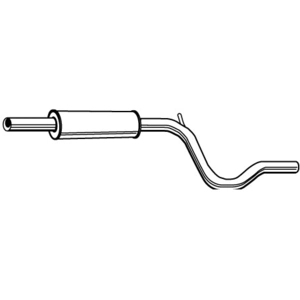 Silencieux central, universel, centre WALKER, par ex. pour Seat, VW pas cher