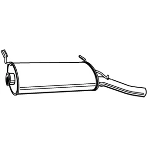 WALKER Silencieux arrière pour CITROËN: Xsara (Ref: 22427) pas cher