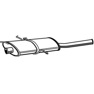 WALKER Silencieux arrière pour CITROËN: Xsara (Ref: 22421) pas cher