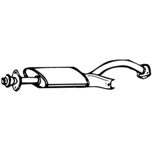 WALKER Silencieux central pour MITSUBISHI: Pajero, Shogun (Ref: 06380) pas cher