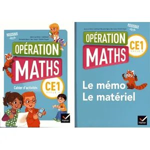 Comparateur de prix : Hatier Opération Maths CE1 Éd.2017 - Cahier d'activités + Mémo et Matériel