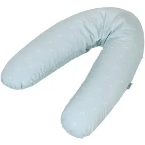 Coussin de maternité - TINEO - Jersey de coton - Vert deau / Étoiles