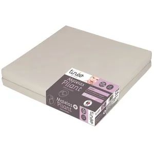 Comparateur de prix : TINEO Tinéo Matelas Pliant 2 Parties 60x120cm - Tinéo