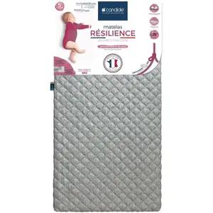 Comparateur de prix : CANDIDE - Matelas Résilience déhoussable 360° 60x120x11 cm