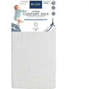 Comparateur de prix : Matelas Confort Max déhoussable 360° BLANC Candide