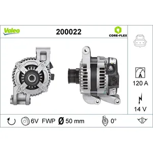 Alternateur VALEO 200022 pas cher